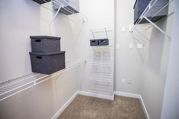 Walk in closet at Mariposa Lofts, Georgia, 30307